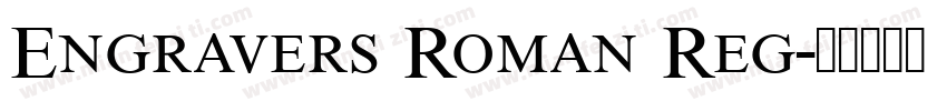 Engravers Roman Reg字体转换